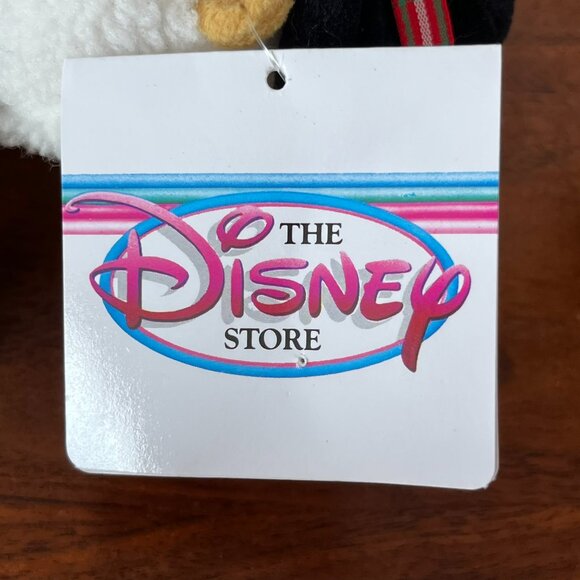 The Disney Store Winne the Pooh Snowman Bean Bag Plush Toy 8" w/ Tags Vintage - Picture 6 of 7